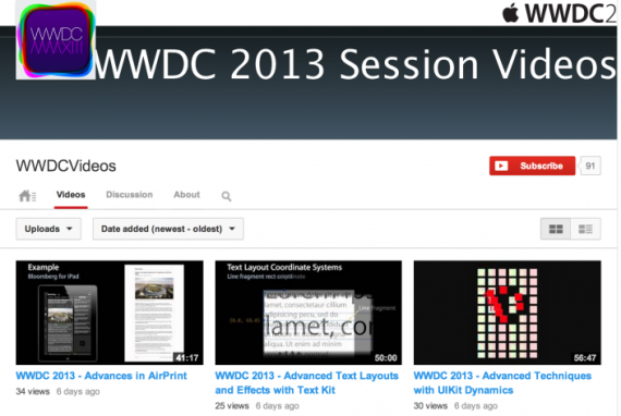 Su YouTube le video sessioni “non ufficiali” della WWDC 2013