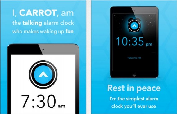 Sveglia parlante (e molto irascibile) per iPad denominata CARROT Alarm