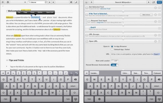 Ottimo e pratico editor di testo per iPad con l’app Editorial