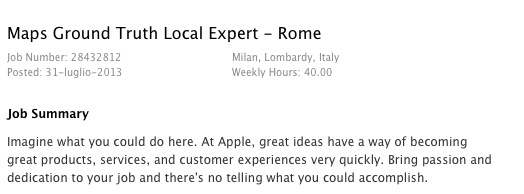 La Mappa di Roma sarà migliorata da Apple