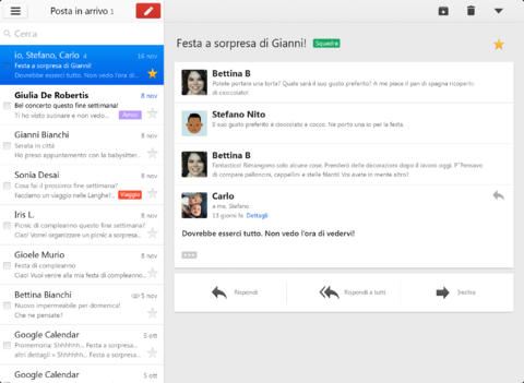 Nuovo update per l’app ufficiale di Gmail