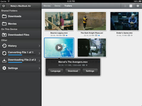 Visualizza su iPad i film presenti sul tuo computer con AirVideo HD