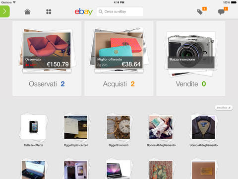 eBay.it per iPad si aggiorna: arriva una nuova grafica ed altre novità