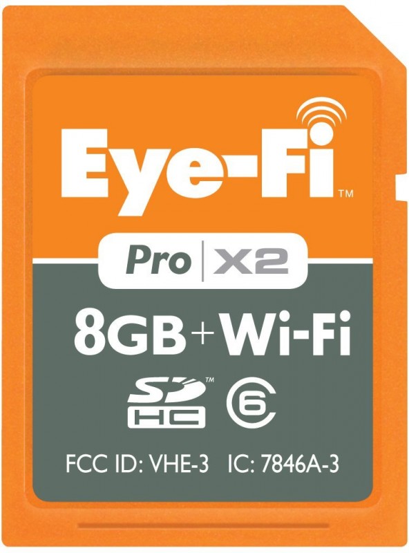 Con la scheda di memoria Eye-Fi Pro X2 trasferisci foto e video via wifi su iPad