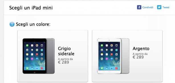 Il primo iPad mini costa meno, l’iPad 2 ancora in listino