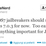 State lontani da iOS 7.0.3 se aspettate il jailbreak, parola di MuscleNerd