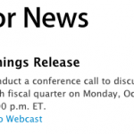 La conferenza fiscale Apple sul quarto trimestre fiscale si terrà il 28 ottobre
