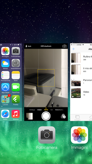 iOS 7: come scattare una foto dal task manager