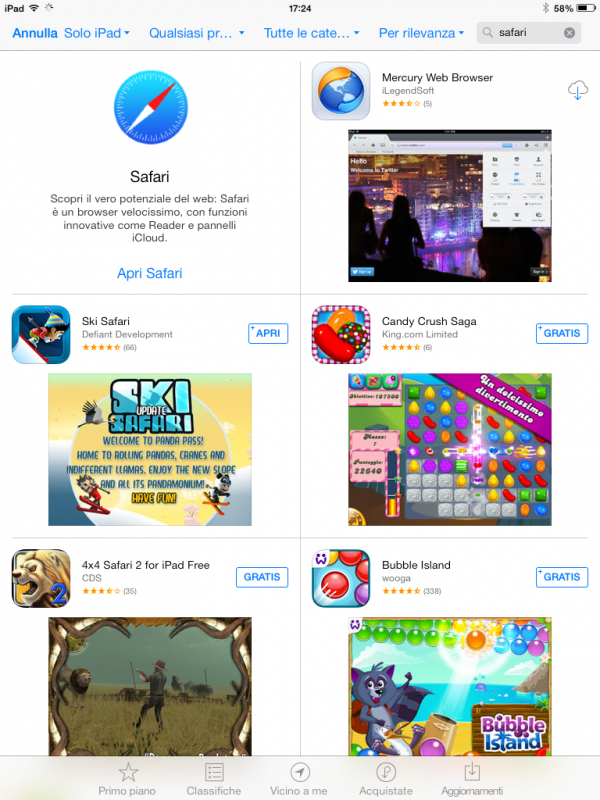 Apple porta le app native su App Store