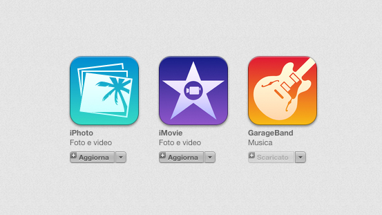 iLife per iOS si aggiorna: ecco iPhoto, iMovie e GarageBand per iOS 7 – La recensione di iPadItalia