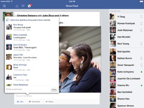 Facebook per iPad arriva alla versione 6.6 con due novità interessanti