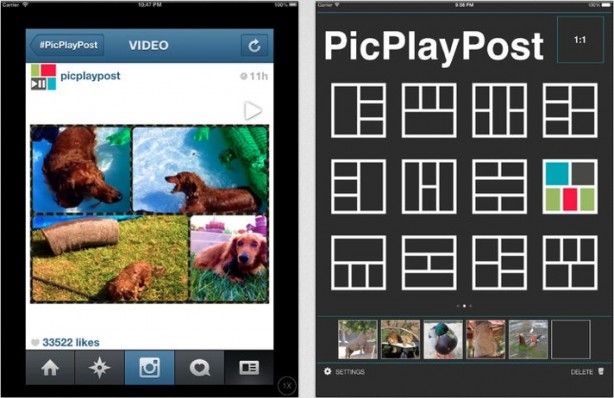 PicPlayPost: ottima app gratuita per foto e video collage
