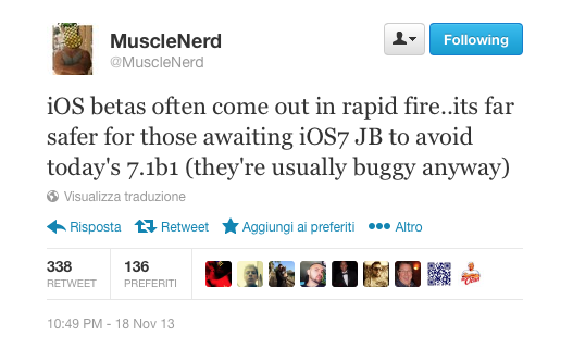 MuscleNerd: state alla larga da iOS 7.1