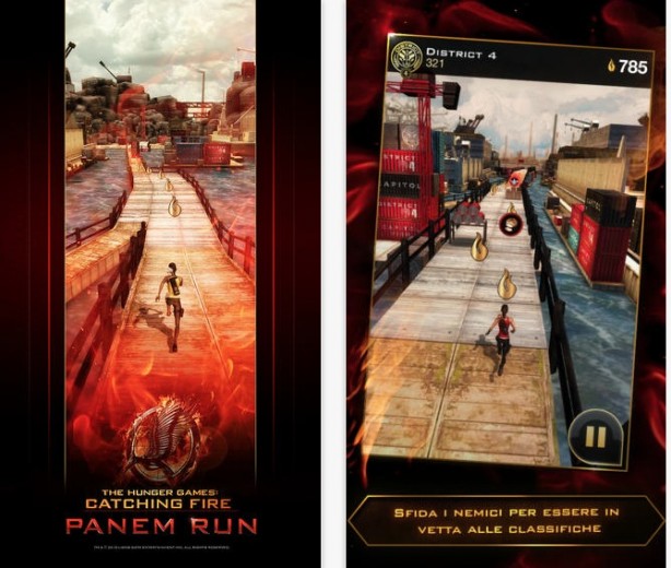 “Hunger Games: Catching Fire – Panem Run” disponibile su App Store