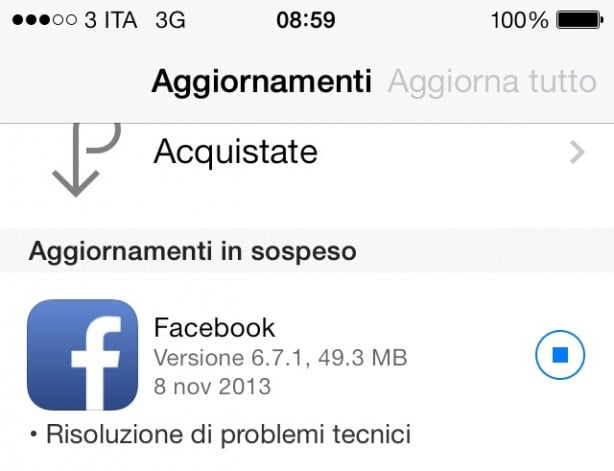 Facebook per iPad: nuovo aggiornamento, nuovo problema!