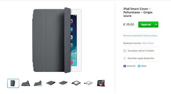 Apple Store, resta disponibile una sola versione di Smart Cover e Smart Case per iPad di generazioni precedenti