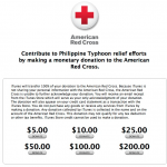 Su iTunes Store è possibile donare in favore delle vittime dell’uragano nelle Filippine