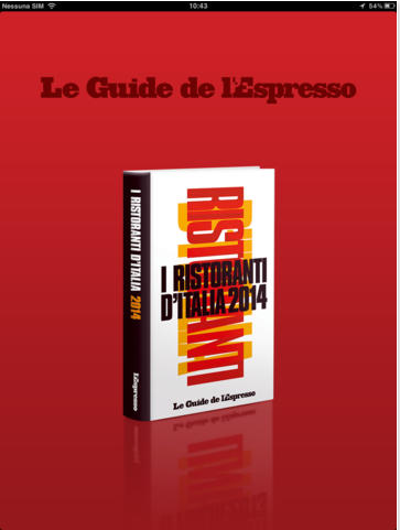I Ristoranti d’Italia 2014 – Le Guide de L’Espresso, arriva su iPad