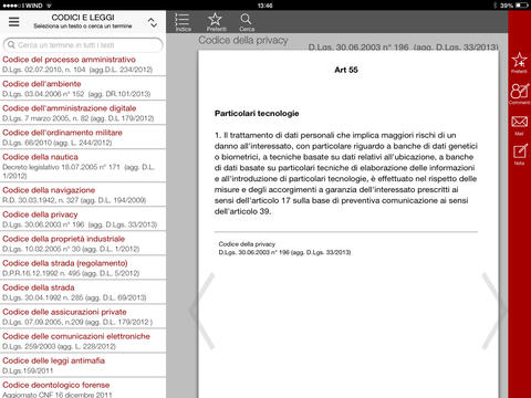 Codici e Leggi 4.0 disponibile su App Store