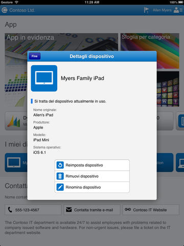 “Portale aziendale di Windows Intune” approda su App Store