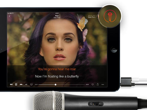 Con musicXmatch ora puoi usare un microfono esterno per cantare con l’iPad…