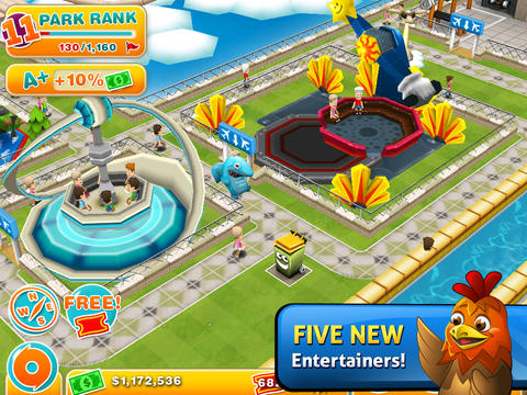 Arriva su App Store un aggiornamento per Theme Park