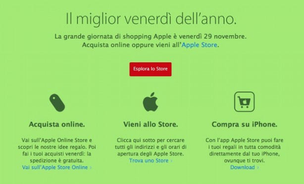 Apple conferma il Black Friday anche in Italia
