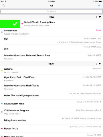 Ricorda sempre i tuoi impegni con Voodo 2
