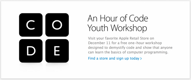 Negli Apple Store USA un’ora di programmazione gratuita