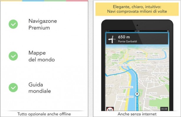 Nuovo navigatore online e offline per iPad con GPS Navigatore