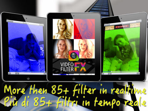 Con Video Filters FX è possibile applicare filtri in tempo reale alla videocamera dell’iPad