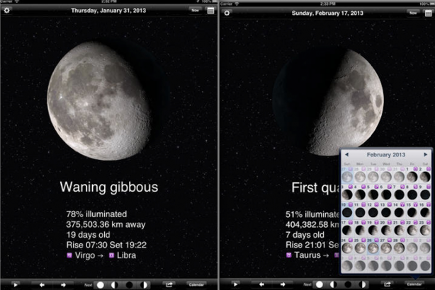 Monitora le fasi della luna con l’app Fasi della Luna