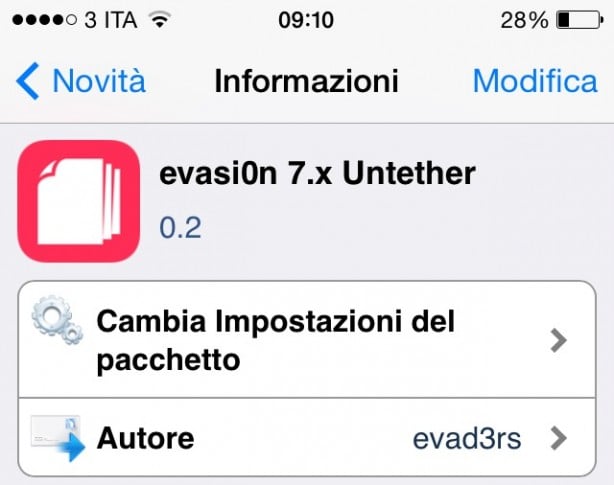 Evasi0n: il pacchetto “Untether” si aggiorna su Cydia