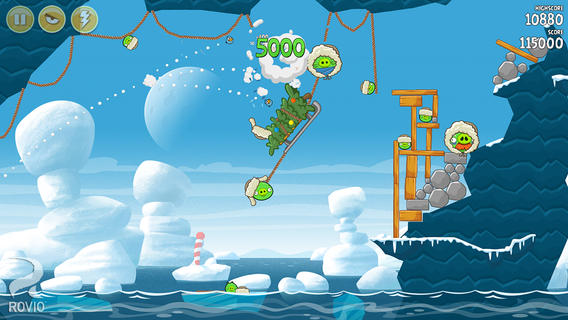 Arriva il Natale anche su Angry Birds Seasons!