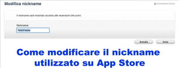 Modificare il nome utente App Store utilizzato per le recensioni – Noob’s Corner