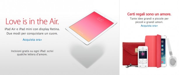 Apple Store si tinge di San Valentino