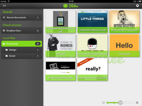 Presentazioni PDF su iPad con Slidee