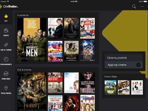 CineTrailer, l’app per scoprire i film in uscita