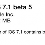 Disponibile iOS 7.1 beta 5 per gli sviluppatori