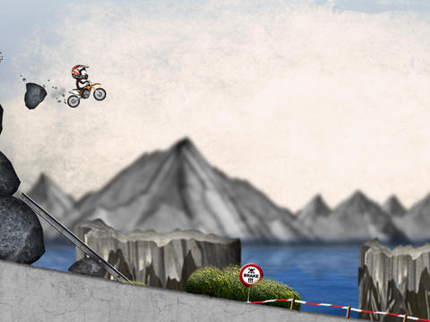 Stickman Downhill - Motocross iPad pic0