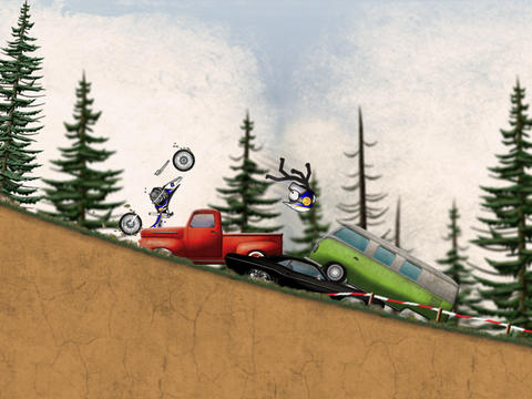 Stickman Downhill - Motocross iPad pic1