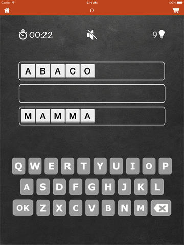 Metti alla prova in Abazu, gioco di parole per iOS