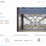 La grafica della sezione relativa agli Store è stata aggiornata sul sito ufficiale Apple