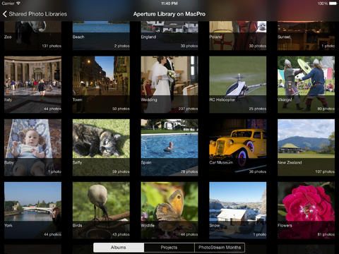 Photoscope: un’app per visualizzare le librerie fotografiche condivise su iPad