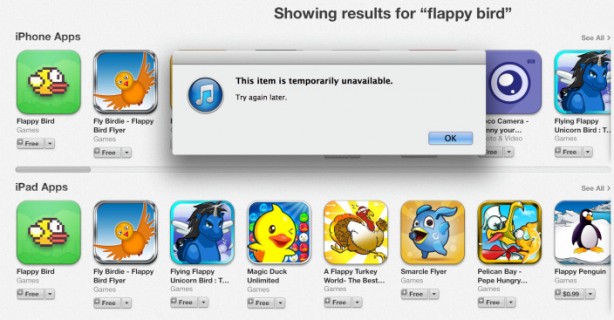 Ciao Flappy Bird: il gioco è stato rimosso dall’App Store!