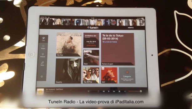 TuneIn Radio - La video-prova di iPadItalia.com