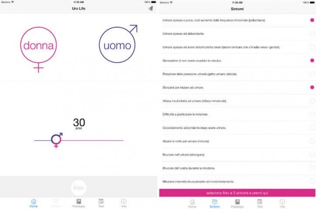 Uro Life: l’app che permette di scoprire eventuali patologie urogenitali utilizzando l’iPad