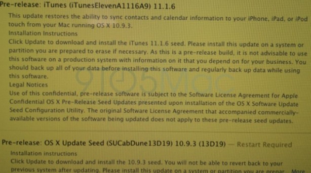 Apple rilascia una nuova beta di iTunes 11.1.6