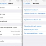 Come ripristinare impostazioni e dati direttamente da iPad