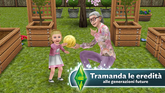 Tramanda la tua eredità in The Sims Gratis